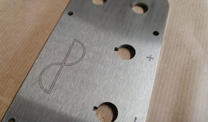 Arke Audio branded terminal plates